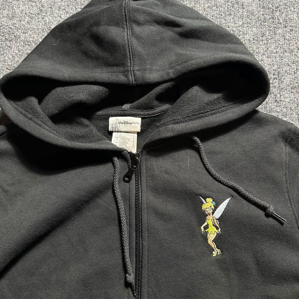 Y2K 2000s Vintage Disney World Tinkerbell Zip Up Hoodie